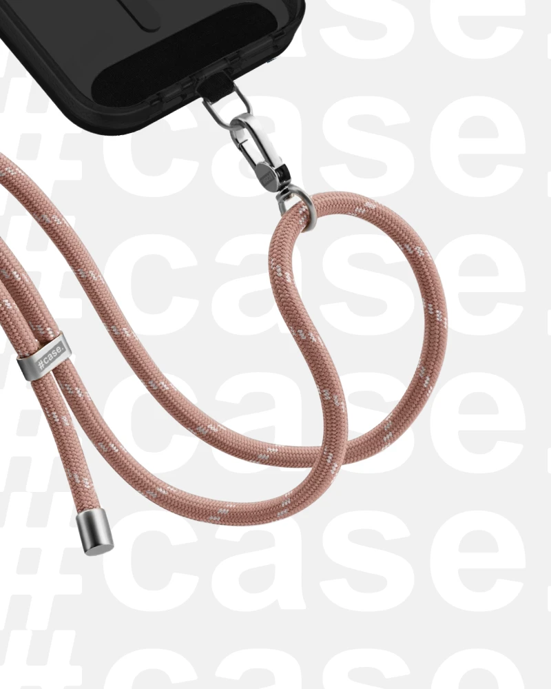 Crossbody Strap telefonpánt - csíkos púder