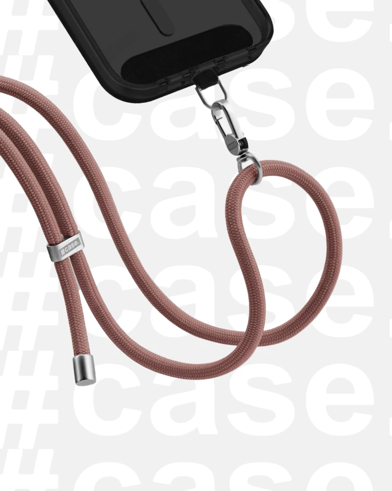 Crossbody Strap telefonpánt - dusty rose